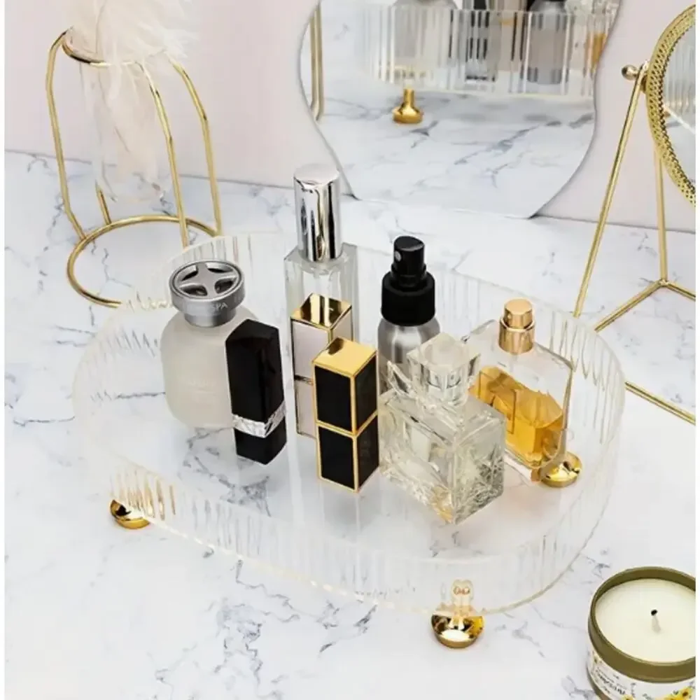 Countertop Organizer Vanity Cosmetic Perfume Gift Contain Clutter